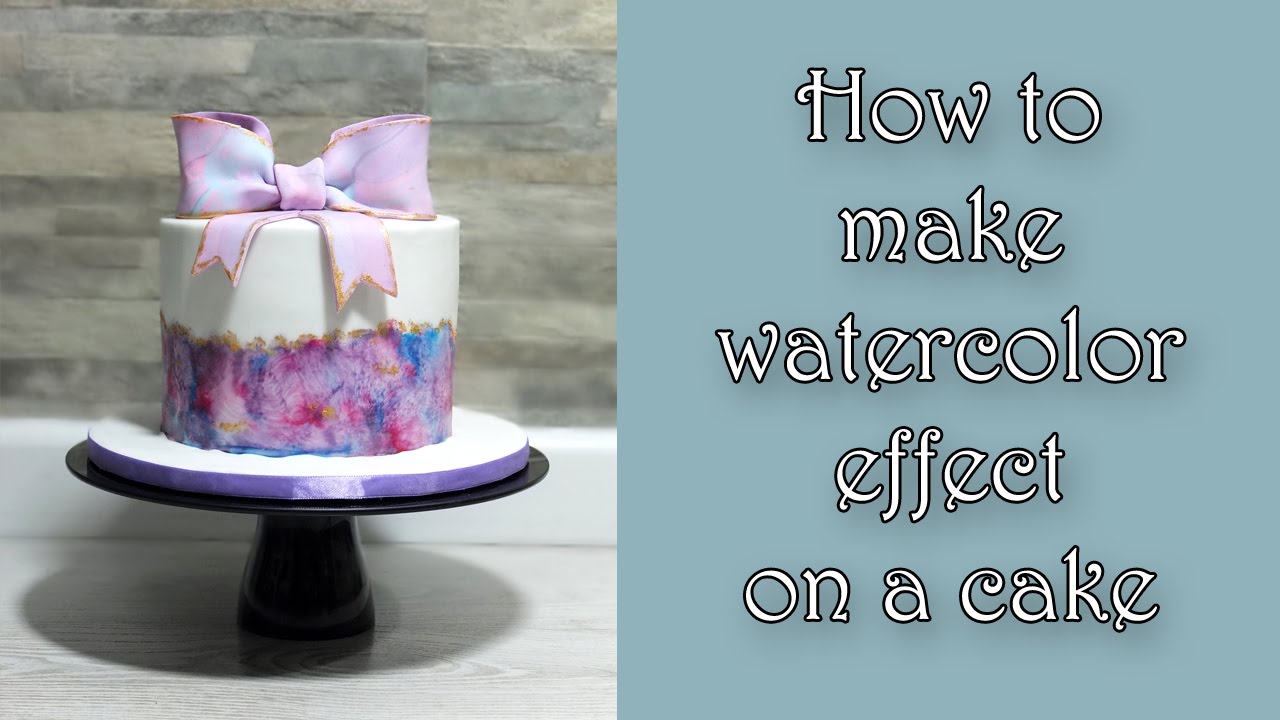 1280x720 How To Make Watercolor Effect On A Cake Jak Efekt