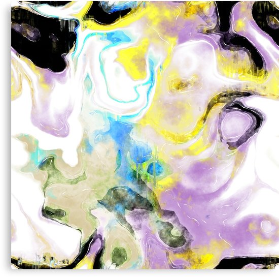 550x545 Watercolour Marble Paint Abstract Effect Canvas Prints By Prawny