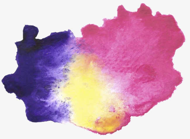 650x475 Mixed Blue And Purple Watercolor Effect, Watercolor Clipart