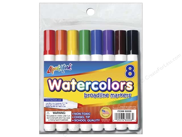640x480 Liquimark Marker Set Broad Tip Watercolor Pouch8pc
