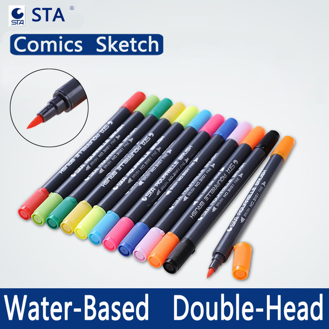 640x640 Sta 1pcs Watercolor Markers Water Soluble Fineliner S Brush Pen