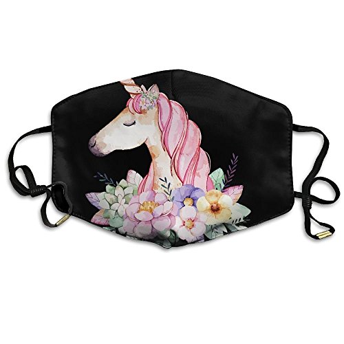 500x500 Breathe Healthy Face Mask Best Watercolor Unicorn Comfortable