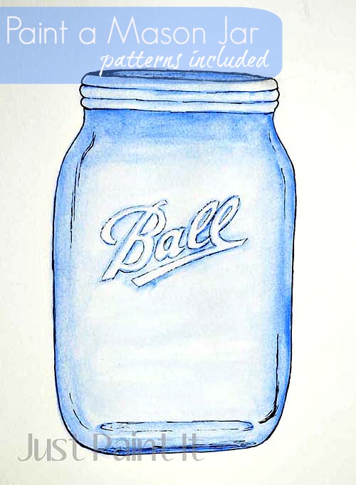 500x681 How To Paint A Canning Jar