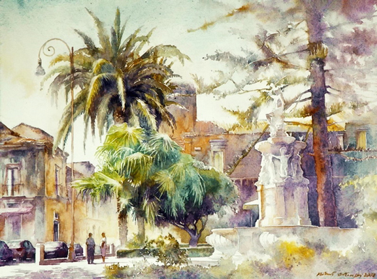 540x400 Must See Urban Watercolor Paintings From Different Artists