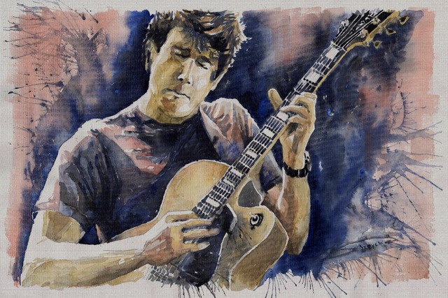 640x427 Portrait Canvas Painting Figure Print Watercolor Masterpiece Giant