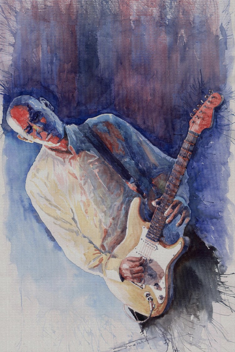 750x1125 Canvas Painting Figure Print Watercolor Masterpiece