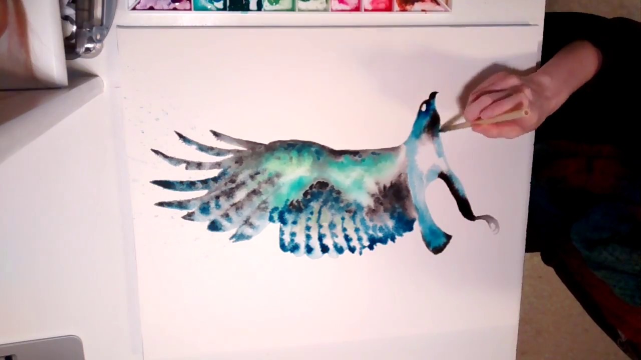 1280x720 Hawk Spirit Animal Watercolor Painting Amp Meaning