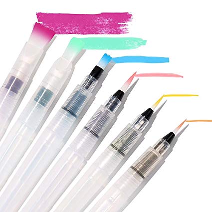 425x425 Small Meaning Water Coloring Brush Pens, Set Of 6