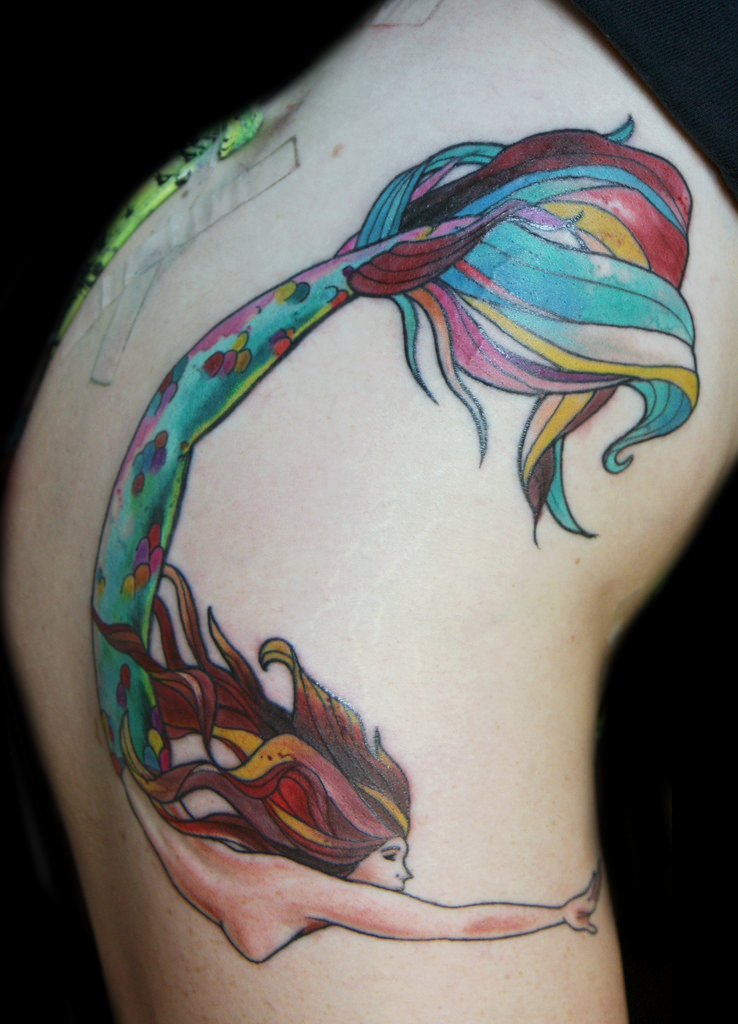 738x1024 Mermaid Tattoo Deanna Wardin