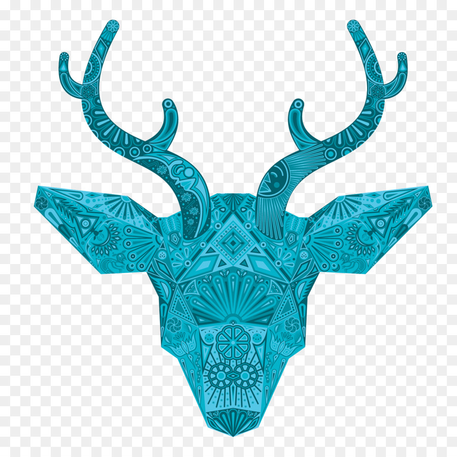 900x900 Red Deer Huichol Art Tattoo Mexico