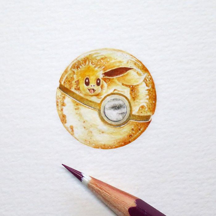 700x700 Tiny Paintings That I Create With Watercolor Bored Panda