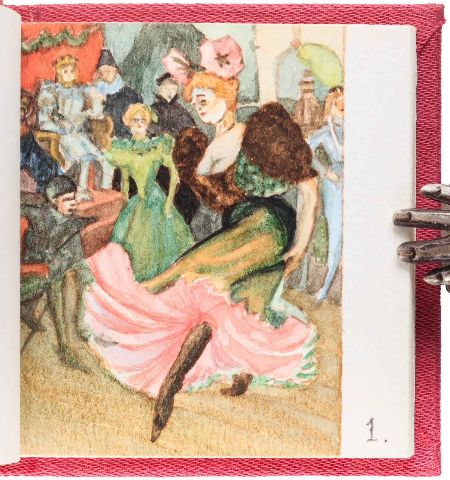 1498x1600 Toulouse Lautrec Watercolor Miniatures By Gordon Murray After