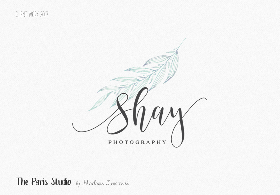 900x626 Minimalist Watercolor Photography Logo Branding By The Paris