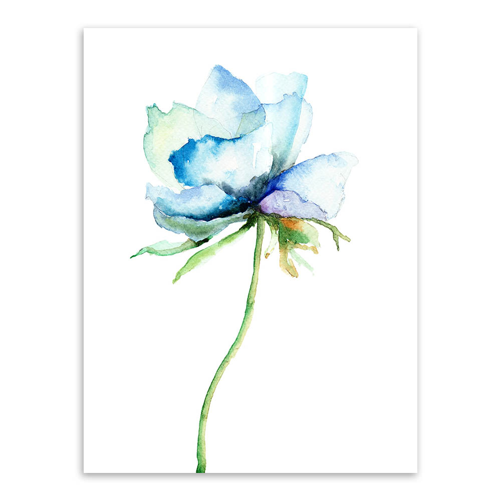 1000x1000 Watercolor Minimalist Alpine Orchid A4 Vintage Poster Prints