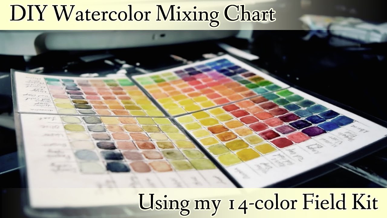 Chart mix project. Watercolor Mixing Notebook. Watercolor Mixing Chart pdf.