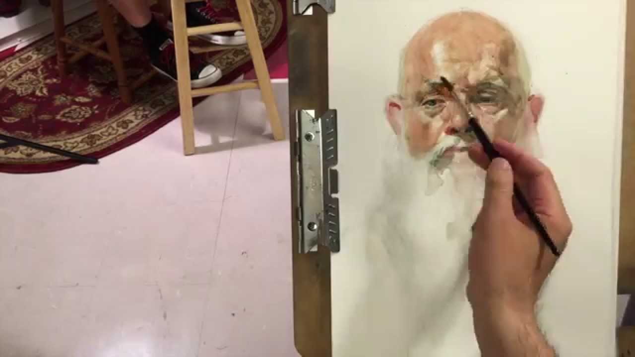 1280x720 John, Live Model Watercolor Painting Demo, By Zimou Tan