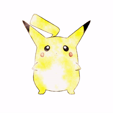 480x480 Oc] Created A Classic Watercolor Ken Sugimori Pikachu 3d Model For