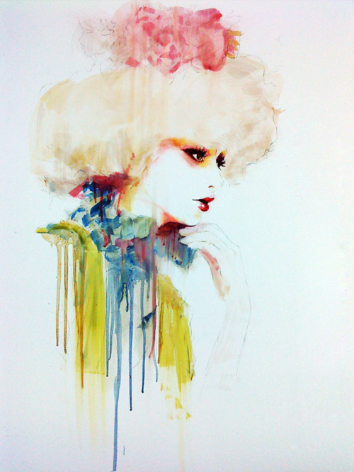 500x667 Spooky Watercolor Figure Painting