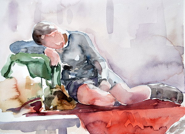 600x434 Watercolor Model By Sunaysenturk