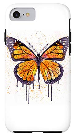 244x445 Iphone 7 Case Monarch Butterfly Watercolor By Pixels