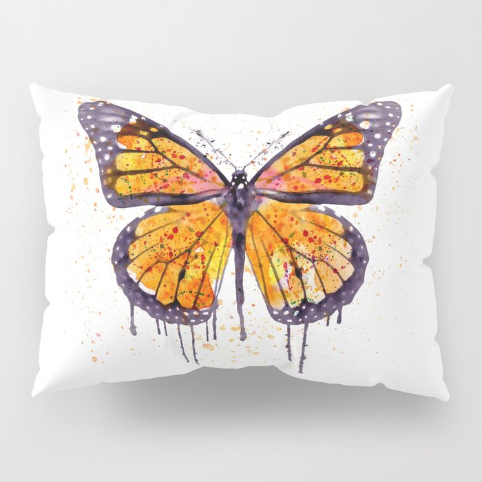 700x700 Monarch Butterfly Watercolor Pillow Sham By Marianvoicu Society6