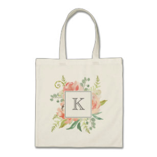 307x307 Monogram Tote Bags Zazzle