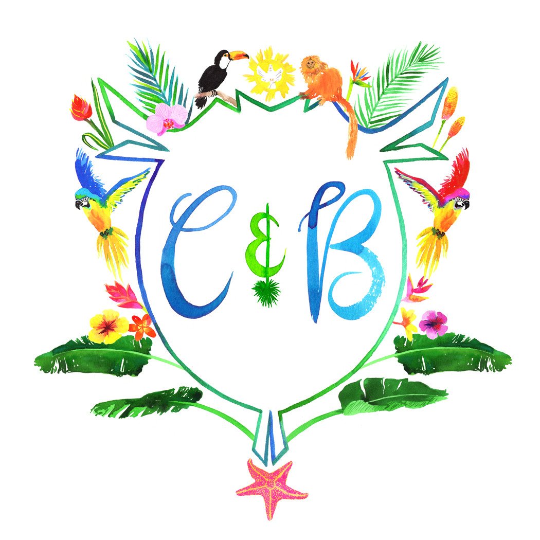 1050x1050 Bespoke Watercolor Crest Pigment Amp Parchment