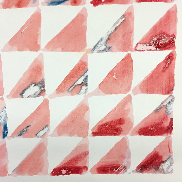 623x623 Silkscreen Watercolor Monotype Zea Mays Printmaking