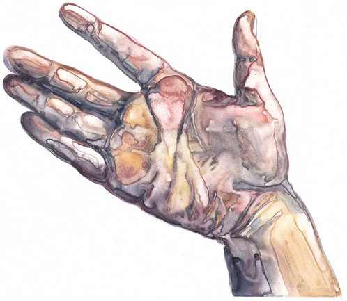 498x433 Watercolor Monotype