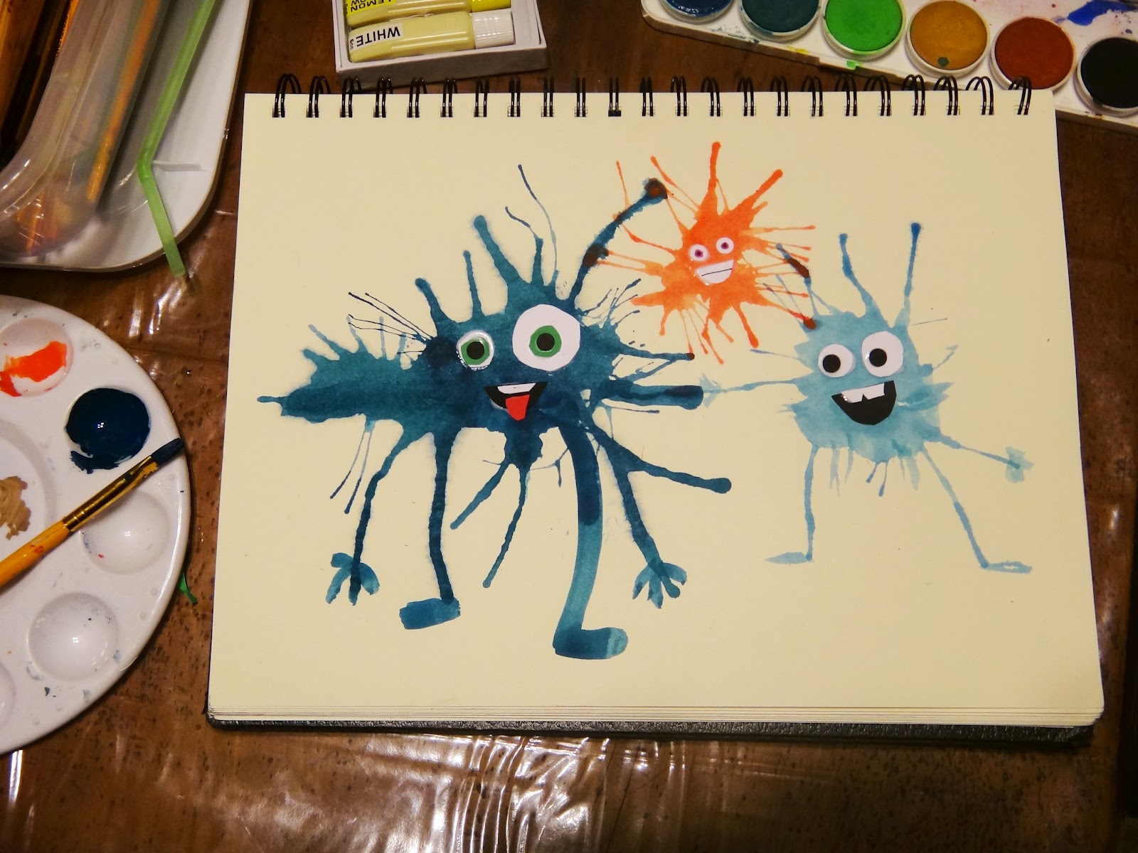 1600x1200 Grade 6 21 Watercolor Monsters