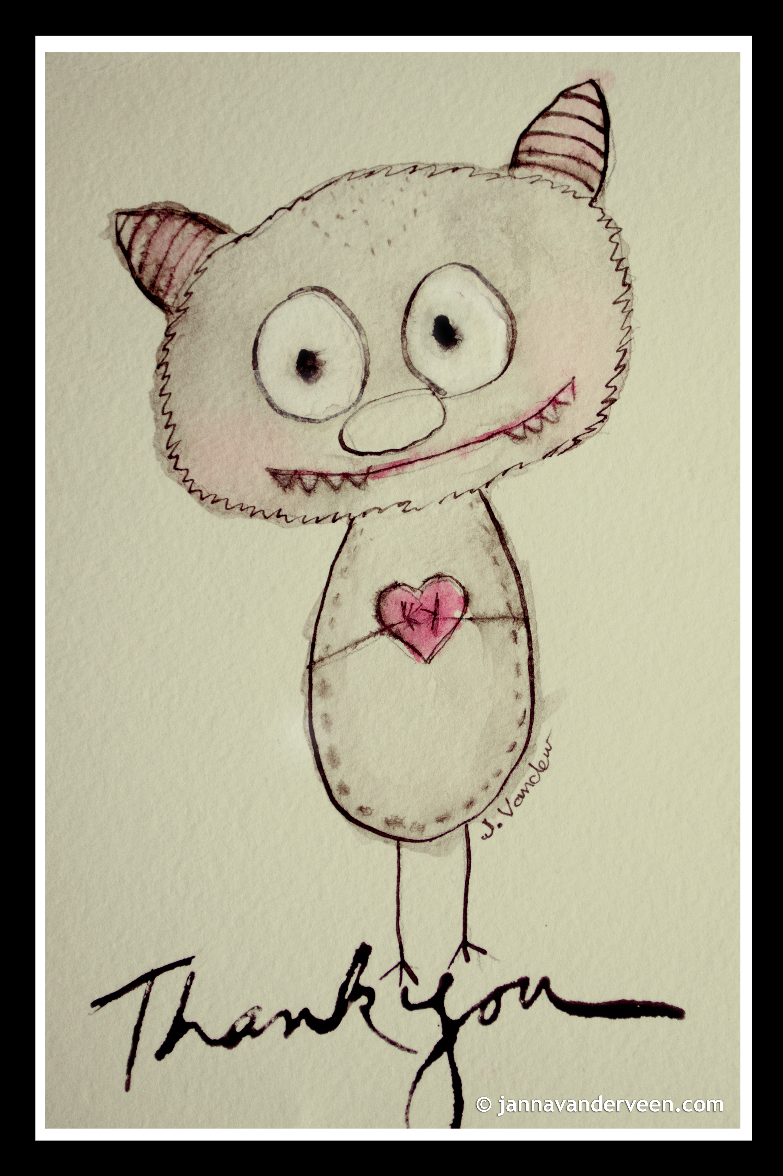 2561x3842 Watercolor Monster Janna Vanderveen