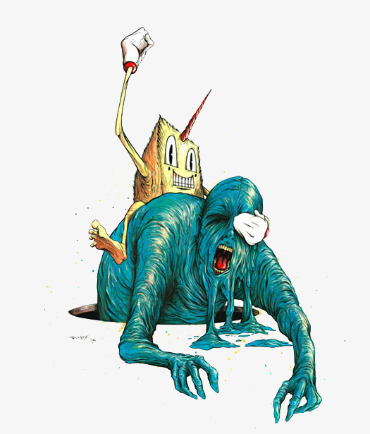 525x615 Watercolor Watercolor Monster Illustrator, Watercolor, Water