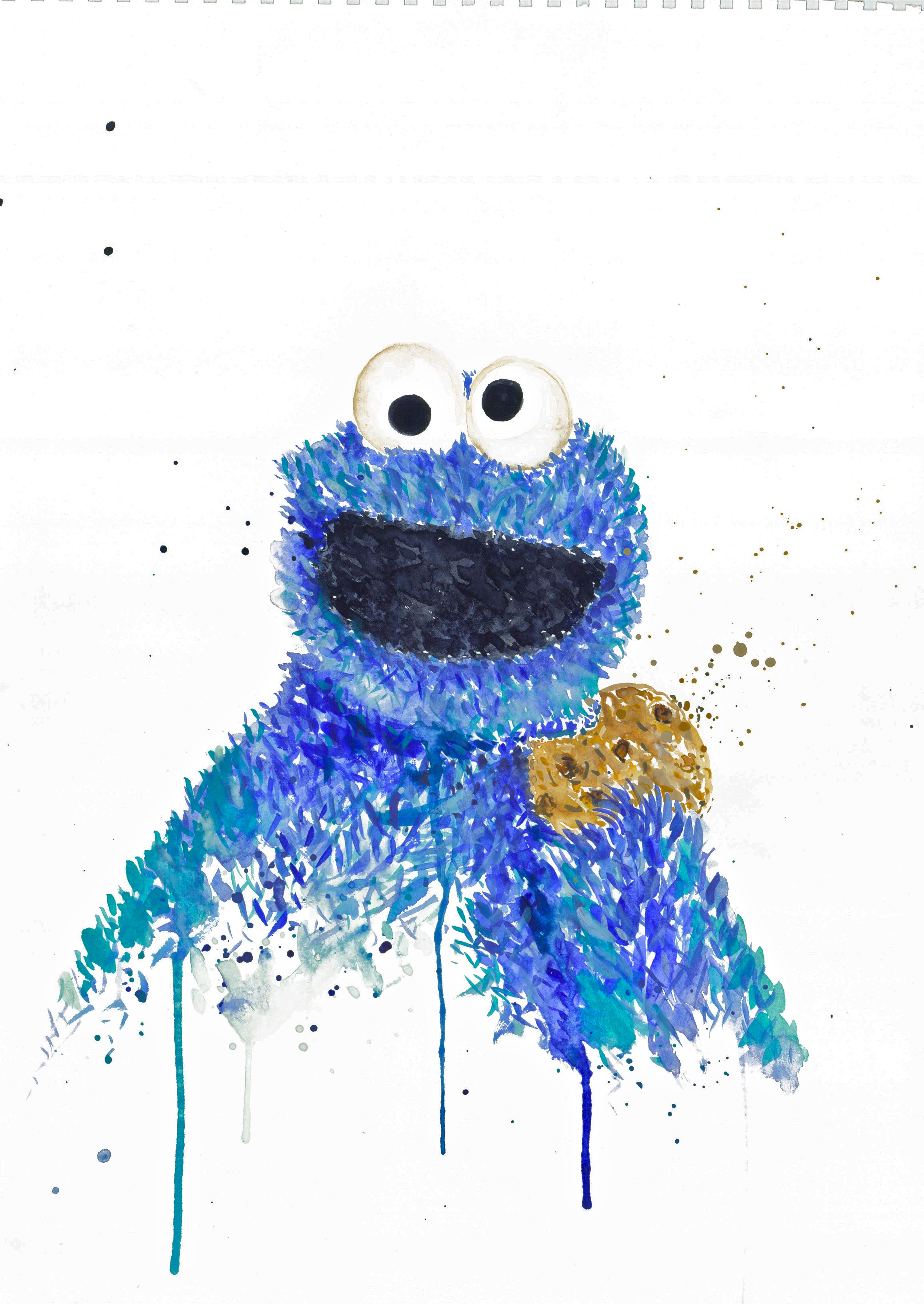 3233x4561 Cookie Monster Works Of Art By Mathew Bevilacqua