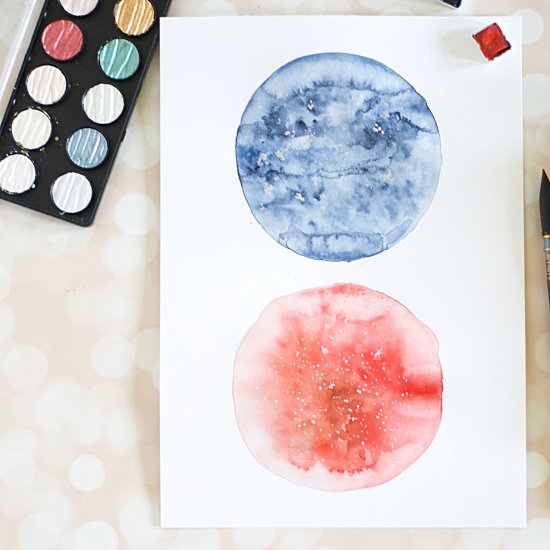 550x550 Diy Watercolor Moon Craftgawker