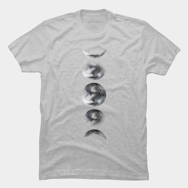 650x650 Moon Phases Watercolor Painting T Shirt By Chipiartprints Design
