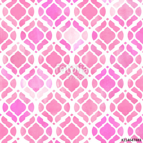 500x500 Watercolor Abstract Geometric Pattern. Arab Tiles. Kaleidoscope