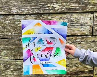 340x270 Watercolor Mosaic Etsy