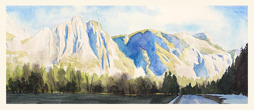 500x217 Paint Draw Paint, Learn To Draw Watercolor Basics Yosemite