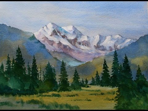 480x360 Beginners Mountain Watercolor