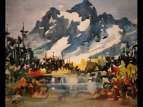480x360 Painting A Mountain Scene Watercolor Demonstration