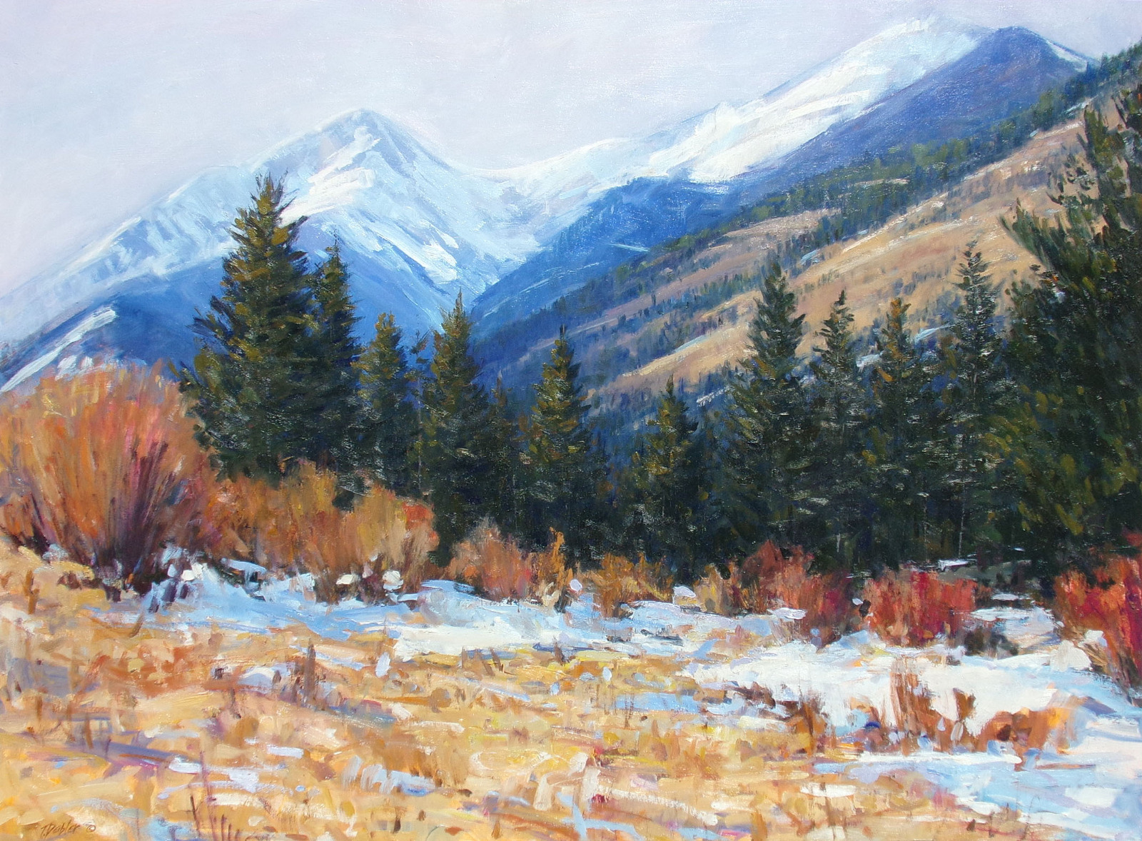 1600x1178 Tim Diebler Untitled Hand Signed Original Oil Painting Art