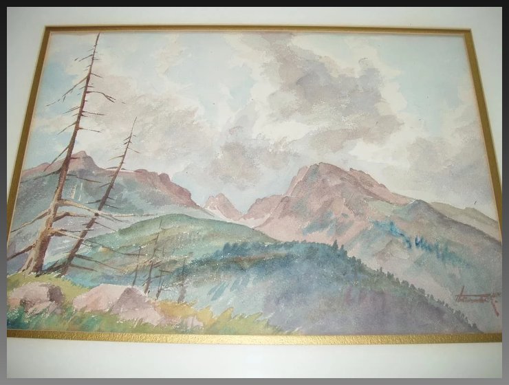 740x560 Vintage Watercolor