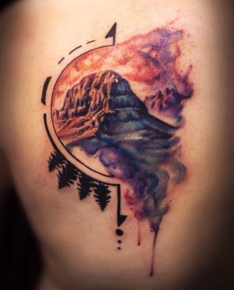 471x584 50 Interesting Mountain Tattoos Ideas And Designs (2018