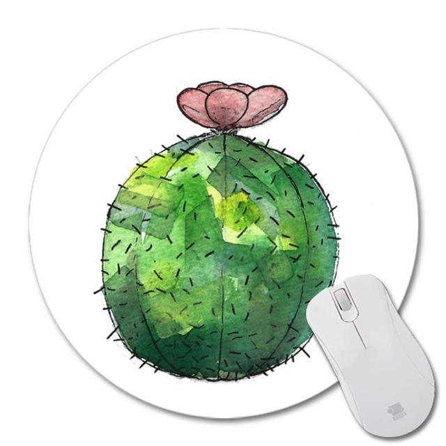 640x640 Cactus Watercolor Mouse Pads
