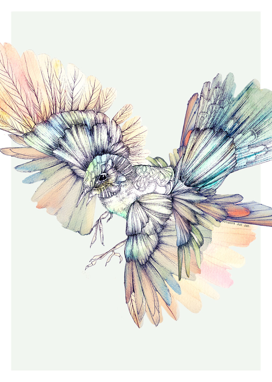 880x1233 I Make Watercolor And Ink Illustrations Inspired By Music Bored