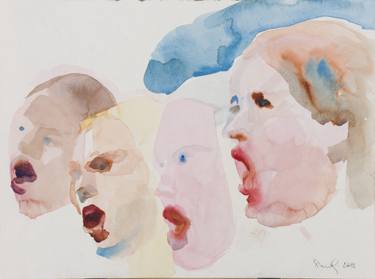 375x279 Original Impressionism Music Watercolor Paintings For Sale