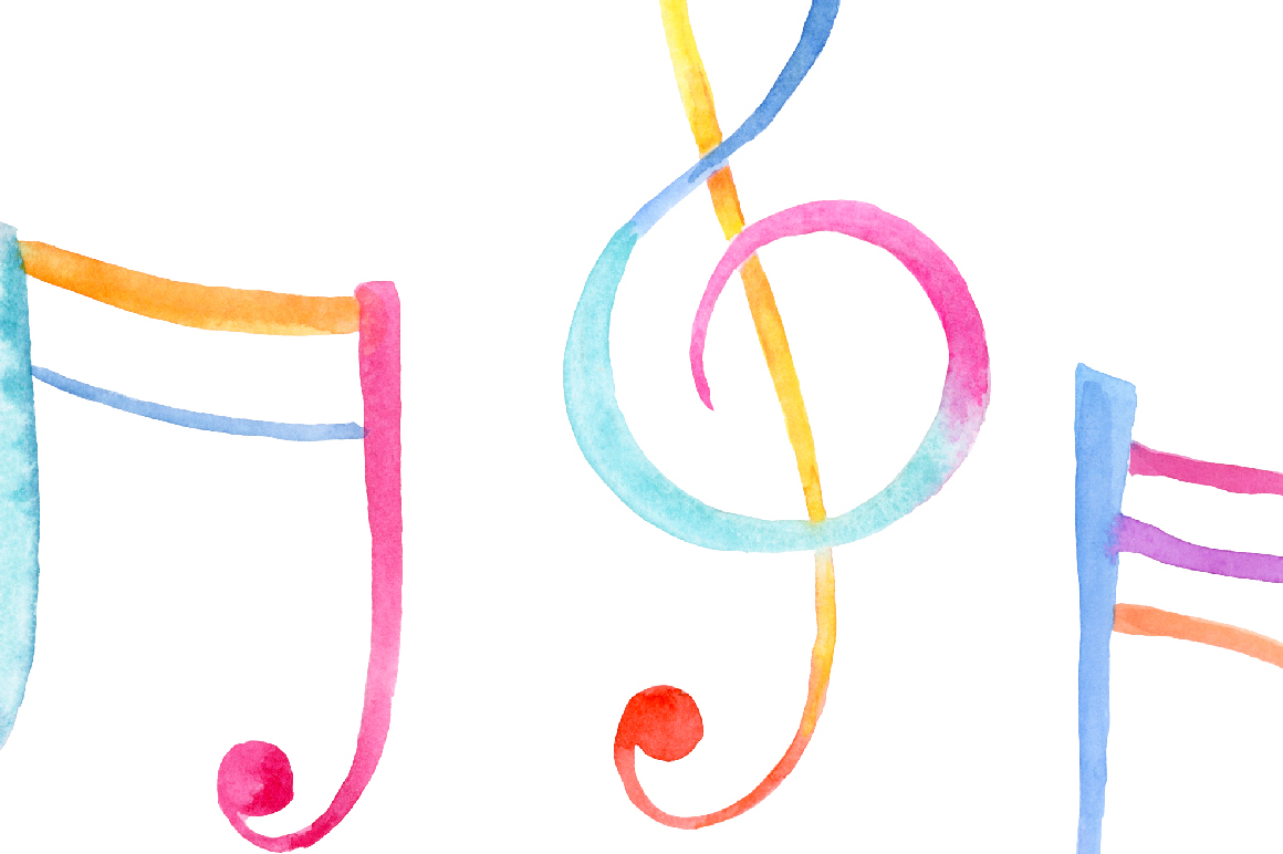 1160x772 Watercolor Clipart Musical Notes By Cornercroft
