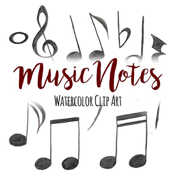 Watercolor Music Notes at GetDrawings | Free download