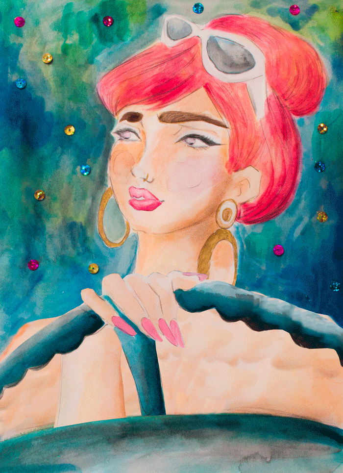 700x965 Animated Watercolor Illustration