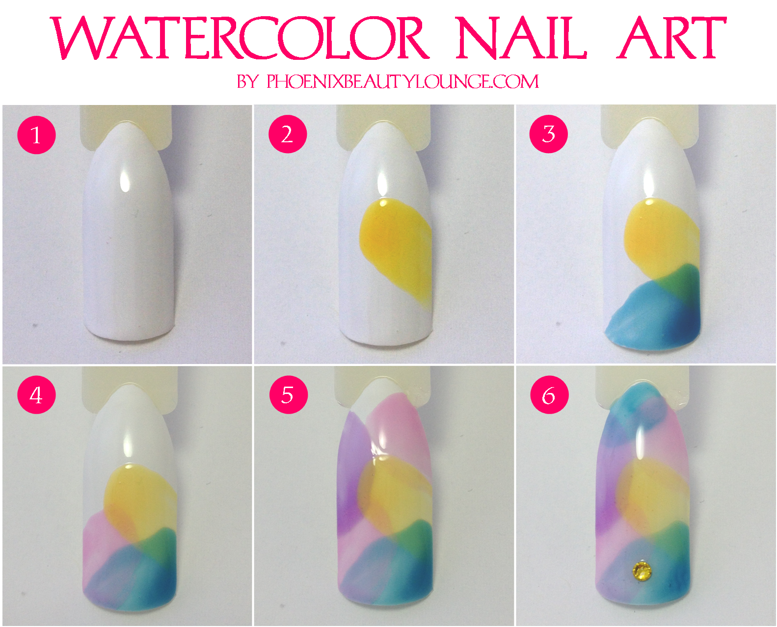 1583x1278 Easy Watercolor Nail Art Using Opi Sheer Tints (Plus Swatches And